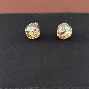 Sabika Gold and Silver Stud Earrings